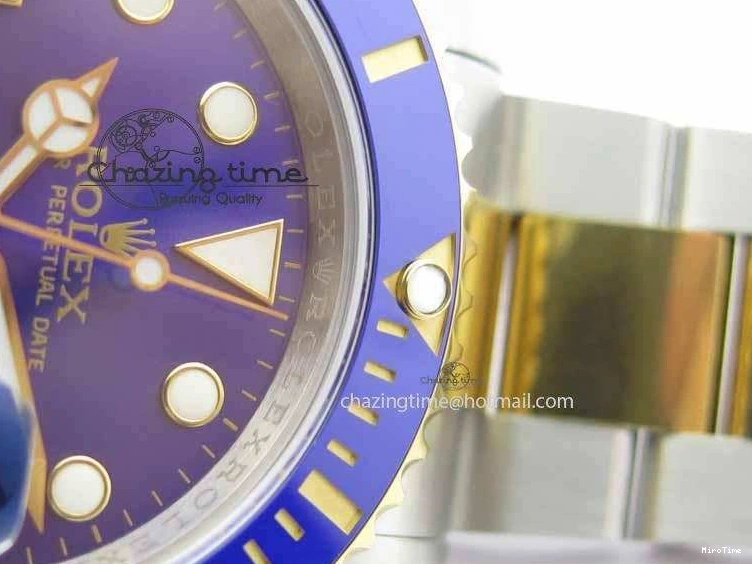 MiroTime 0410 Functional Submariner 116613 LB JF 1:1 Best Edition Blue Dial On SS YG Bracelet SH 3724